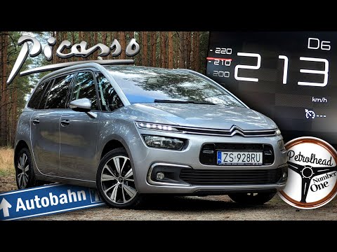 2017 Citroën C4 Grand Picasso BlueHDI 150 (150 KM) | V-MAX, 0-100, 100-200 km/h, Test. | 4K
