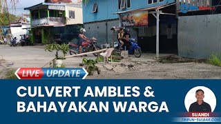 Gorong-gorong Jl Usman Jafar Mamuju Amblas Bahayakan Warga, Jadi Jalan Strategis yang Sering Dilalui