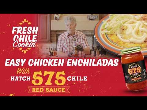 Easy Chicken Enchiladas with Hatch 575 Red Chile Sauce | Ready in 30 Minutes!