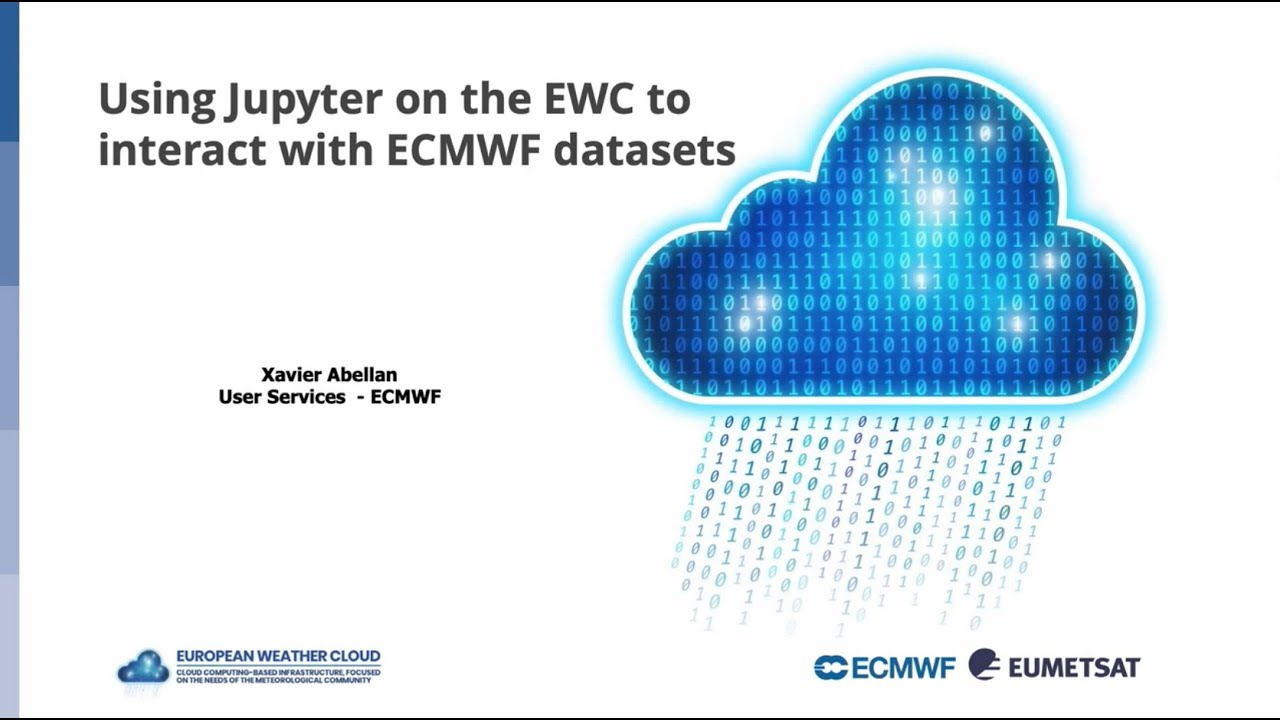 Using Jupyter on the EWC with ECMWF datasets