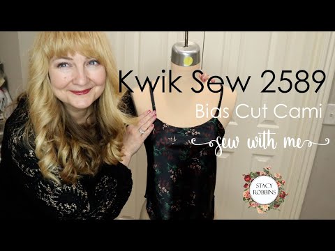 Kwik Sew 2589 ~ Bias Cut Cami ~ step-by-step tutorial