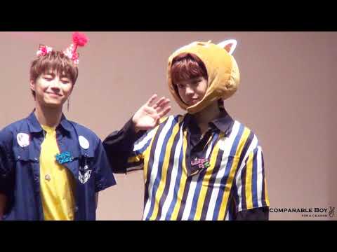 180427 유앤비(UNB) CHAN FOCUS 동자아트홀 팬싸 마무리멘트