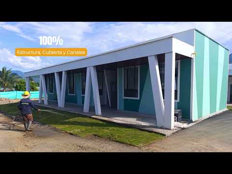 Colegio en El Tarra , Nta Santander, Catatumbo de 5600 m2 construidos en 100 dias con STEEL FRAMING