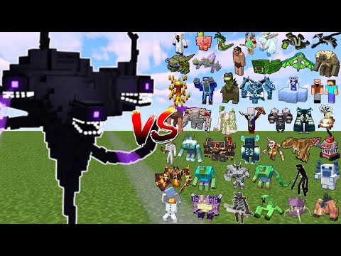 WITHER STORM vs EVERY BOSS MOB | Minecraft Mob Battle