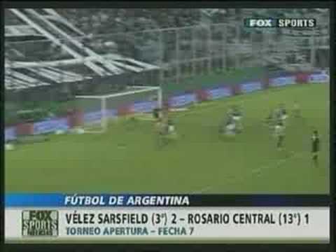 Velez 2 - Rosario Central 1, Gol de Mariano Uglessich (2)