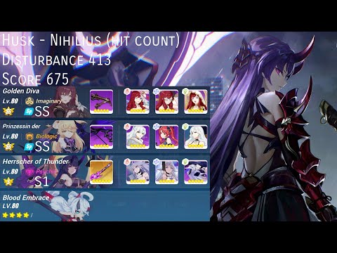 [Honkai Impact 3] Husk - Nihilius (hit count) - Exalted Abyss Red Lotus (Disturbance 413)