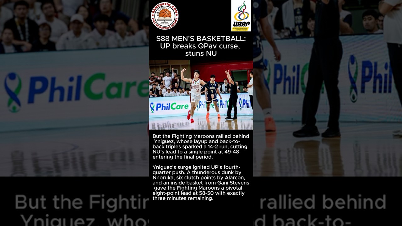 UAAP Men's Basketball: QPav curse lifted, as UP deals NU its first defeat, 66-59