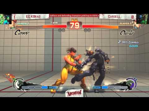 Winner's Bracket EG KBrad (Cammy) vs YOMI Cardell (Chun-Li) USF4 Yomi Capcom Night!