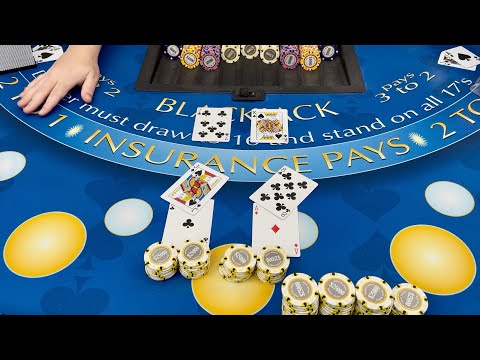SPLITTING ACES FOR $800,000 IN AMAZING $1.9 MILLION BLACKJACK WIN!