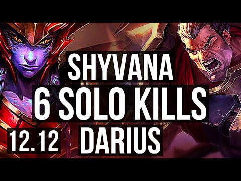SHYVANA vs DARIUS (TOP) | 3.9M mastery, 1400+ games, 6 solo kills | EUW Diamond | 12.12
