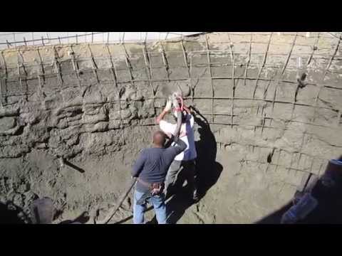 Koi pond construction part 4 - shotcrete