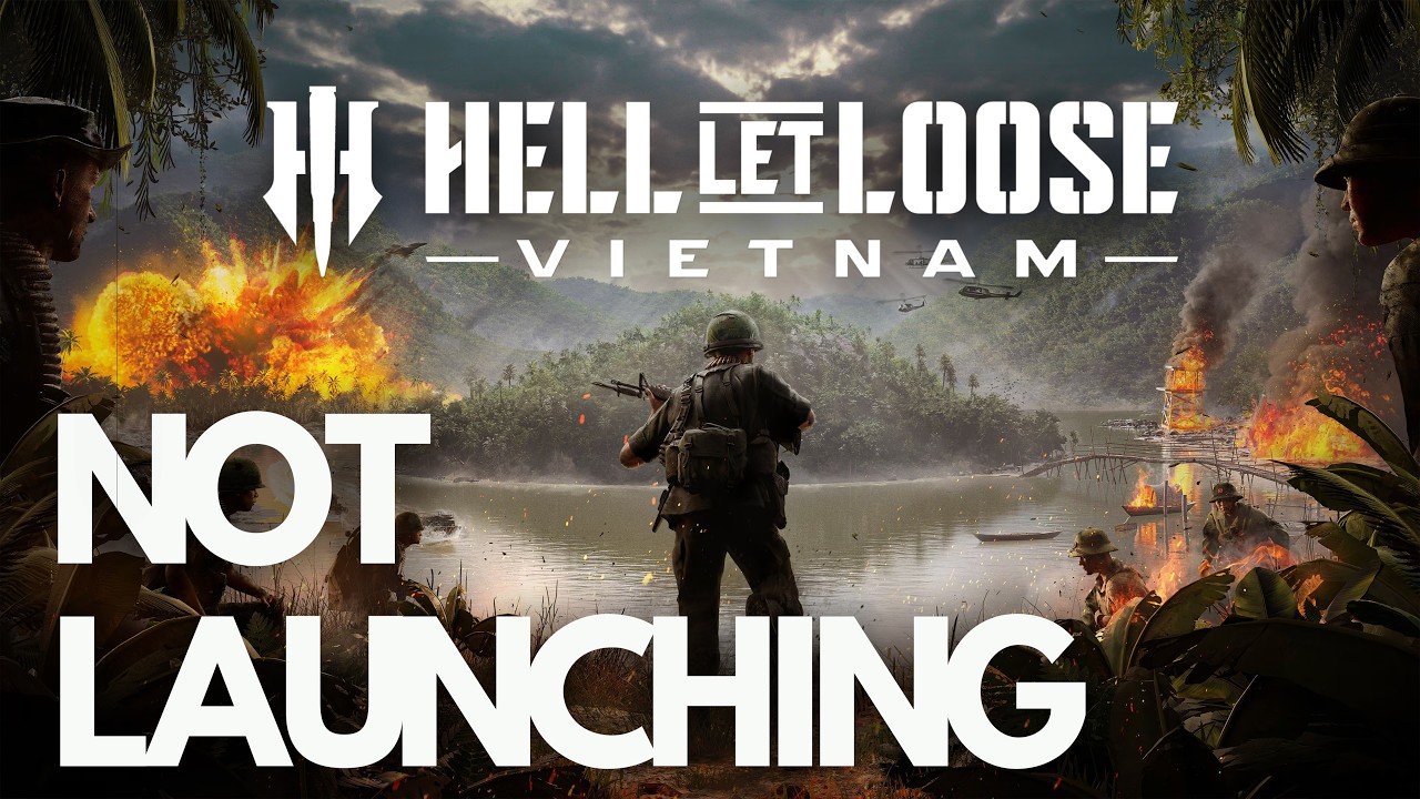 Hell Let Loose Vietnam Not Launching/Crashing/Not Loading/Freezing/Black Screen PC Steam FIX🎮🔥