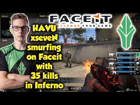 HAVU xseveN smurfing on Faceit with 35 kills