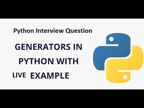 Generators In Python Python Interview Questions Live Demo
