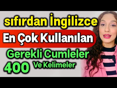 Sıfırdan İngilizce Öğreniyorum 400 Gerekli Cümleler ve Kelimeler günlük  hayatta
