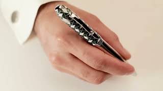 قلم كنج دو فضي و زيتي 110