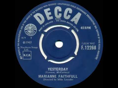 1965 Marianne Faithfull - Yesterday (mono)
