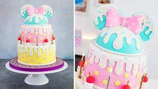 I had so much FUN making this CAKE!! 🎀 Minnie Mouse Birthday Cake Tutorial