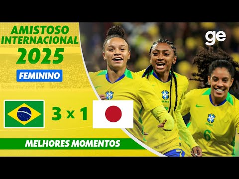 Gols e lances de Brasil x Japão