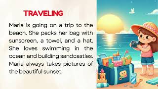 English Reading Practice for Beginners A1| Graded Reader| Level 1 |  Traveling