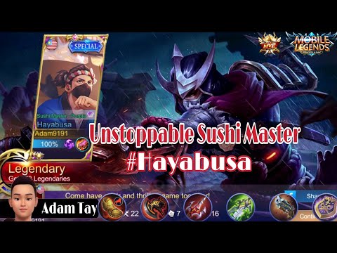 Sushi Master Hayabusa + Painted Skin = EZ Ranked Match With Unstoppable kills?!?! (Before Revamped)