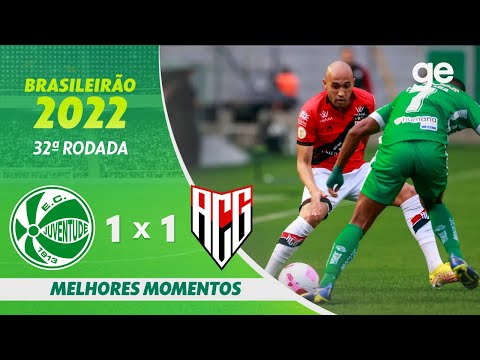 JUVENTUDE 1 x 1 ATLÉTICO-GO | MELHORES MOMENTOS | 32ª RODADA BRASILEIRÃO 2022 | ge.glob