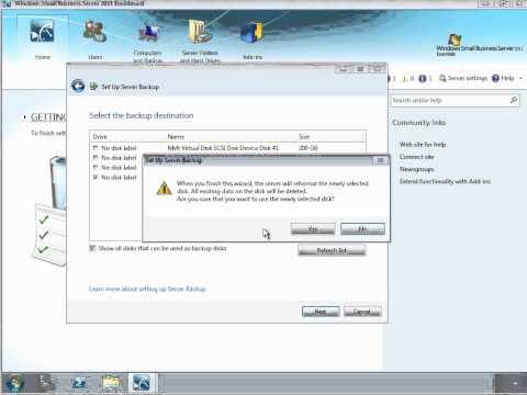 SBS 2011 Essentials Learning Bites - Backup Wizard.wmv