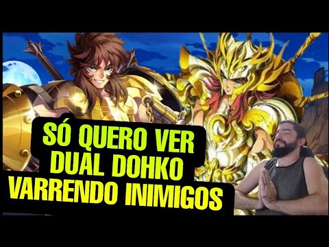 Dohko Divino Buffando Dohko de Libra em Busca dos 06 K!ll - Saint Seiya Awakening