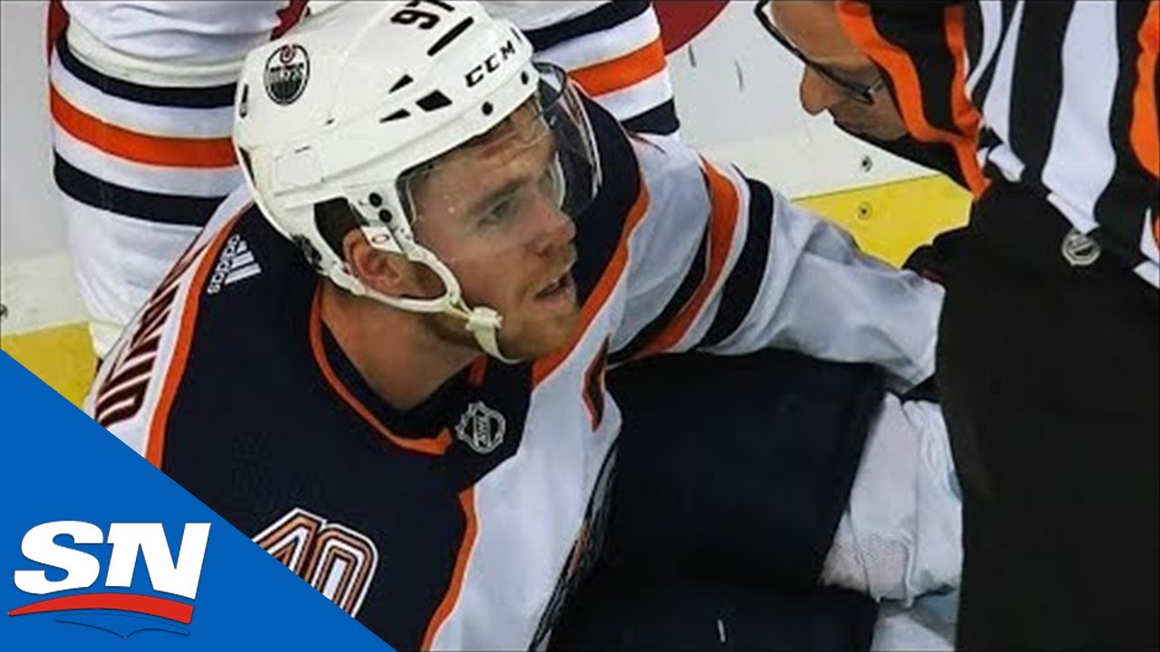 Vidéo: Connor McDavid se BLESSE GRAVEMENT!!!!!