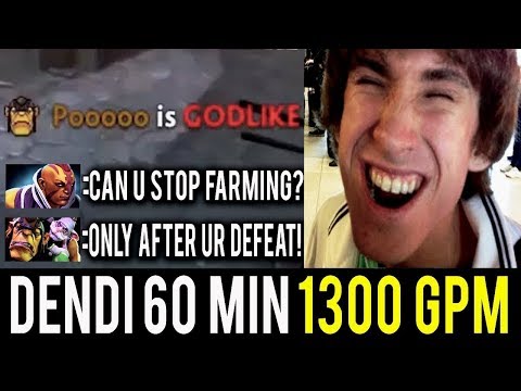 Non STOP FARMING Machine - 1300 GPM NaVi Dendi Alchemist Dota 2