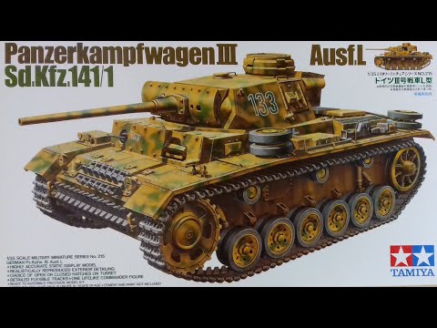 FULL BUILD, EPISODE 2; TAMIYA 1/35, 35215 PANZERKAMPFWAGEN III, AUSF.L, SDKFZ.141/1. AFRIKA KORPS.