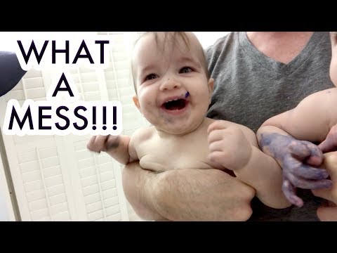 Our Babies First Painting + Merch Unboxing & Haul! Vlogmas Day 3 /// McHusbands