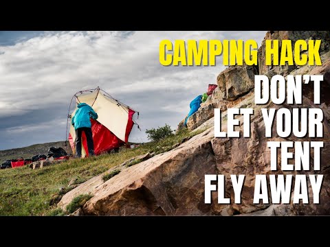 Camping Hack! - Storm peg your tent in high winds.