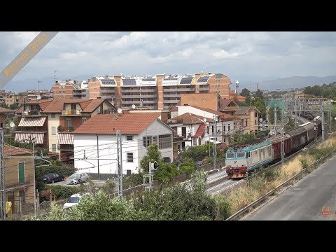 E.652.019 con merci misto in transito a Monterotondo