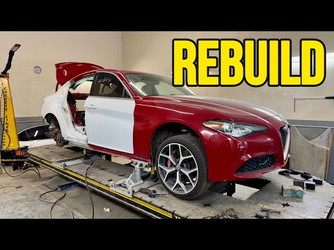 Alfa Romeo Crash Rebuild After Heavy Side Impact