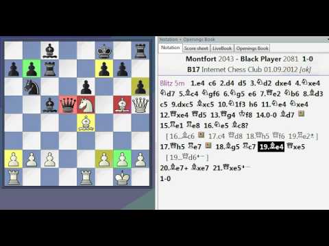 B17   Caro Kann, Modern Line 8