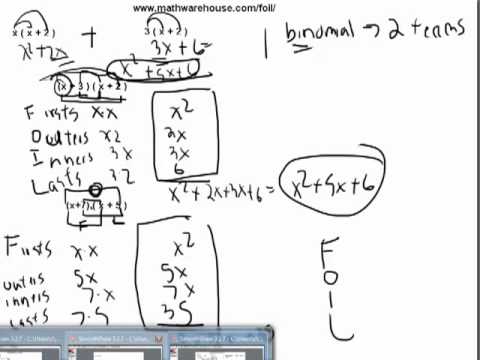 Multiply Binomials using Foil