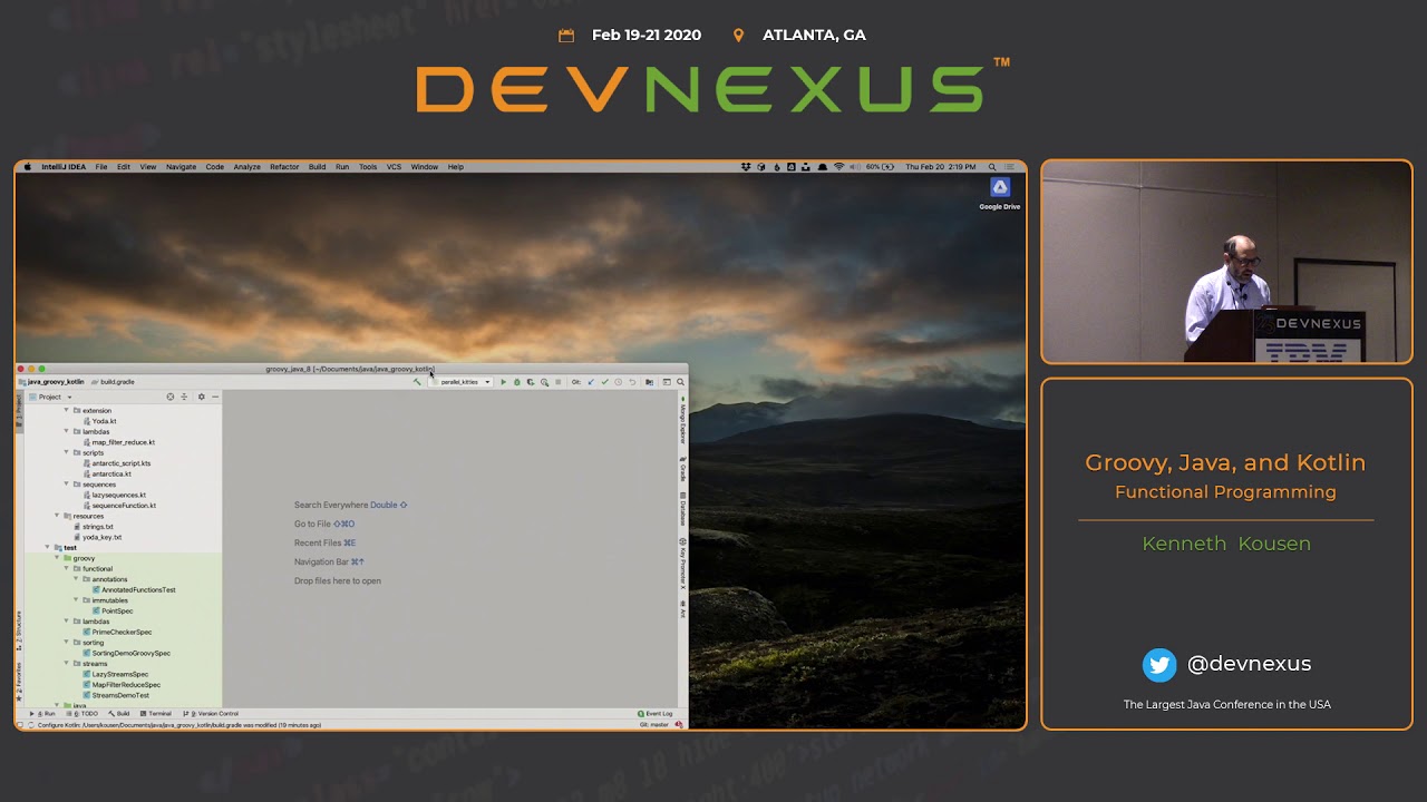 DevNexus 2020   Groovy, Java, and Kotlin   Kenneth Kousen