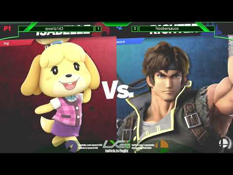 qwertz143 (Isabelle) vs Noobersauce (Richter/Wolf) - Smash Ultimate @ LXG 13