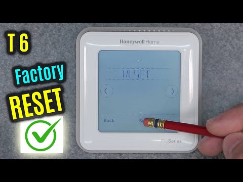 Honeywell T6 Pro Filter Reset