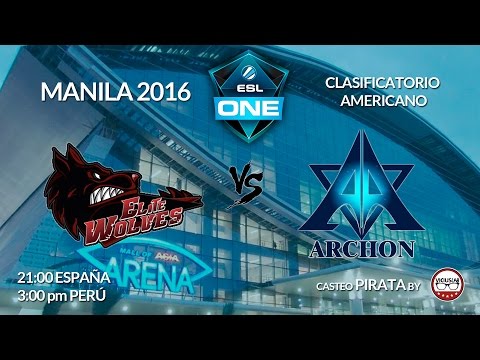 DOTA 2 - ELITE WOLVES vs TEAM ARCHON - 1 - ESL ONE MANILA 2016 - Viciuslab