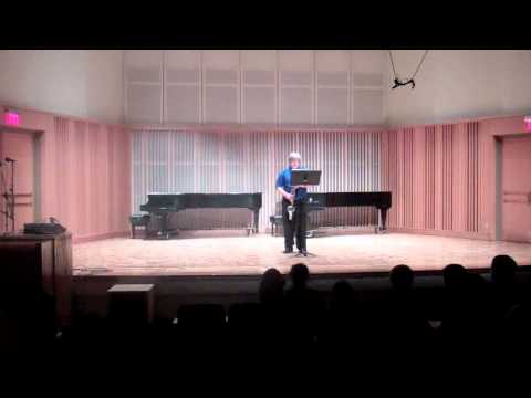 ΦΜΑ American Music Recital 2012: Shevin Halvorson, Bass Clarinet