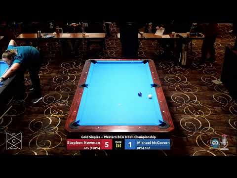 Stephen Newman vs Michael McGovern - Gold Singles - 2023 Western BCA 8 Ball Championship