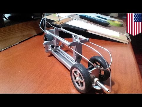 Future transport: Narrow Tilting Vehicle with Non-Tilting Wheels could lean 52 degrees - TomoNews