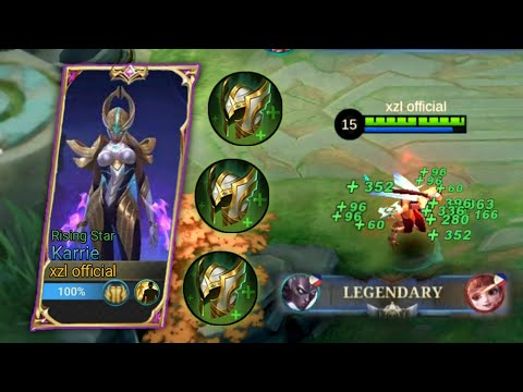 3x GUARDIAN HELMET ON KARRIE?! (SOLO RANKED GAME) | SO TANKY BUT DEADLY!🔥