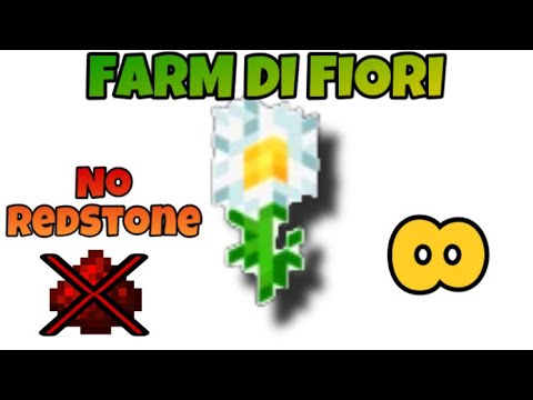 FARM DI FIORI SENZA REDSTONE - Minecraft ITA