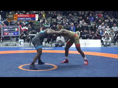 1/8 FS - 74 kg: J. BURROUGHS (USA) v. F. CHAMIZO MARQ (ITA)