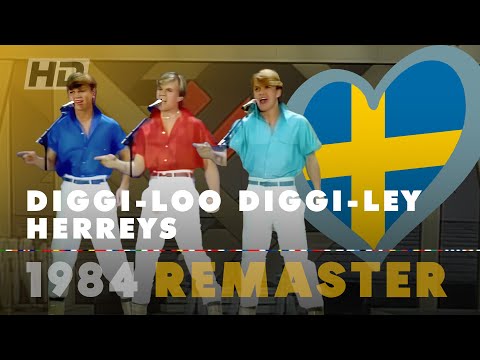 DIGGI-LOO DIGGI-LEY – HERREYS | Sweden 🇸🇪 | Eurovision Song Contest 1984 [HD Remaster]