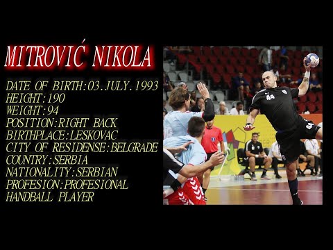 Mitrović Nikola Handball Player Season 2019(HC Lovcen)Right Back