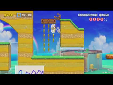 コインの丘を越えて行け   Climb the Coin Hill by リリアriria - Super Mario Maker 2 - No Commentary 1bu